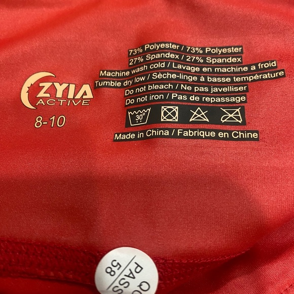 NWT ZYAI Active Metallic Light n Tight Leggings (L) - Picture 4 of 4